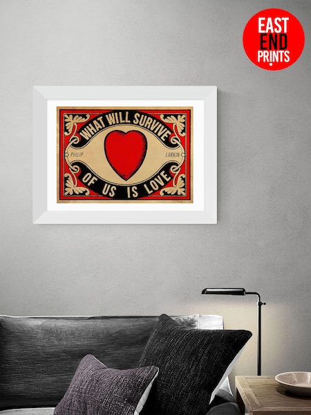 East End Prints Red Arundel Tomb Print by Indie Prints (U30344) | £50 - £130