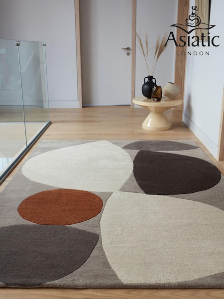 Asiatic Rugs Grey Reef Mid Century Rug (U31460) | £160 - £455