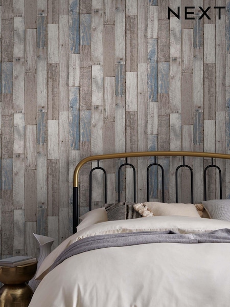 Natural Distressed Wood Plank Paste The Wall 10M Wallpaper (U31856) | £34