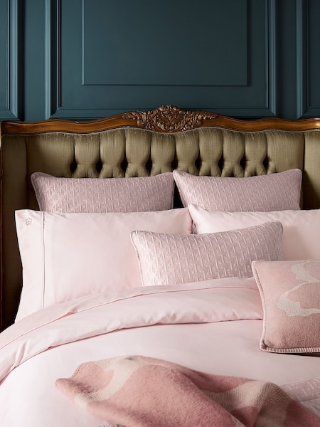 Ted Baker Pink Silky Smooth Plain Dye 250 Thread Count Cotton 100% Cotton Pillowcase (U32042) | £15