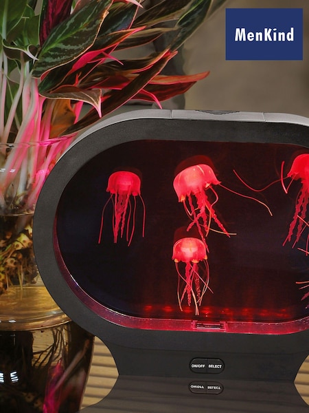 MenKind Neon Jellyfish Oval Tank Lamp With UK Mains Plug (U32661) | £75