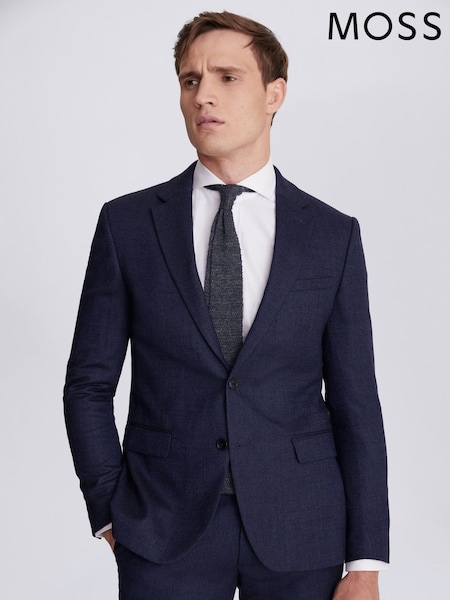 MOSS Blue Slim Fit Twisted Suit (U34164) | £159