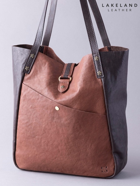 Lakeland Leather Tan Brown Hartsop Leather Tote Bag (U36634) | £80