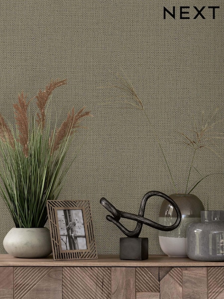 Natural Linen Weave 10M Wallpaper (U36718) | £34