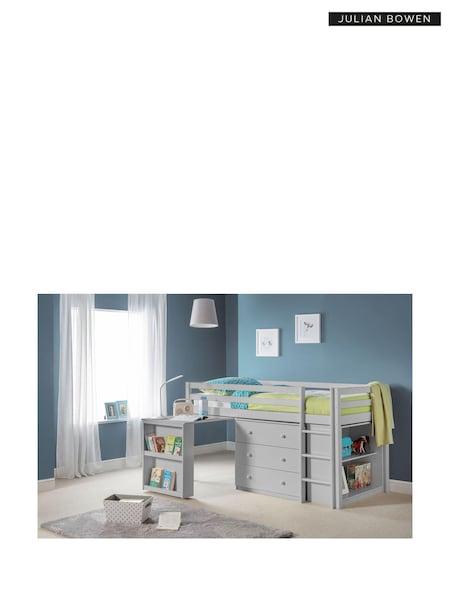 Julian Bowen Grey Roxy Bunk Bed (U40480) | £450