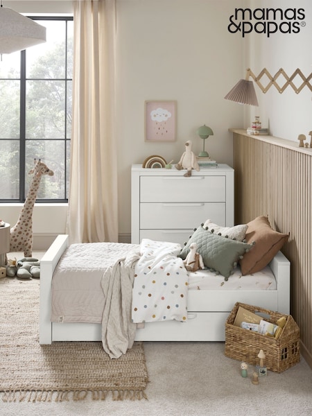 Mamas & Papas White Wash Franklin Cot Bed (U40724) | £489