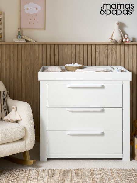 Mamas & Papas White Wash Franklin Dresser Changer (U40725) | £489