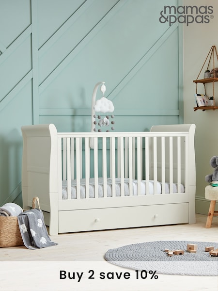 Mamas & Papas Pure White Mia Cot Bed (U40730) | £379