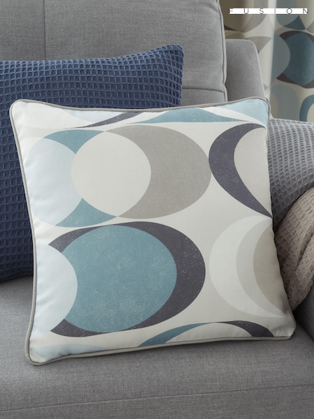 Fusion Blue Sander 100% Cotton Filled Cushion (U41631) | £16