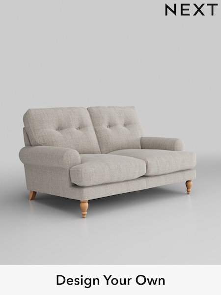 Chunky Weave/Dove Grey Erin Buttoned Back Deep Relaxed Sit (U42946) | £1,225