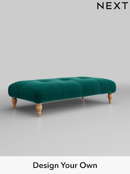 Plush Velvet Easy Clean/Juniper Green Erin Buttoned Back Deep Relaxed Sit (U42961) | £499