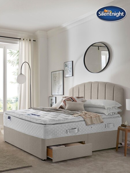 Silentnight Natural Miracoil Geltex Pillowtop 2 Drawer Divan Bed Set (U43541) | £760 - £945