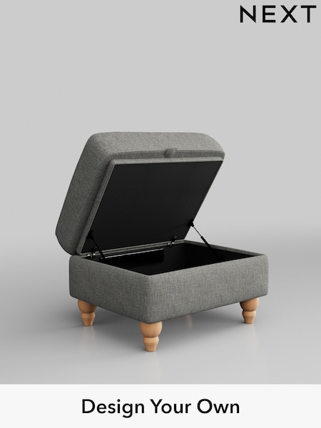 Boucle Weave Easy Clean/Dark Grey Ashford Relaxed Sit (U43658) | £450