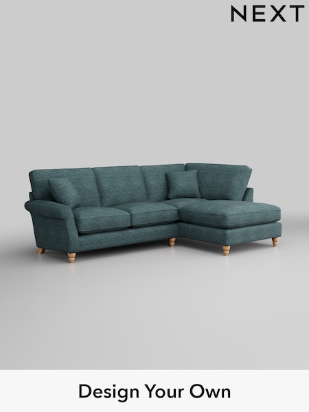 Boucle Weave Easy Clean/Dark Teal Green Ashford Relaxed Sit (U43659) | £1,975