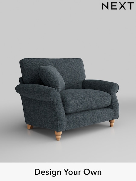 Chunky Chenille/Dark Navy Blue Ashford Relaxed Sit (U43668) | £1,025