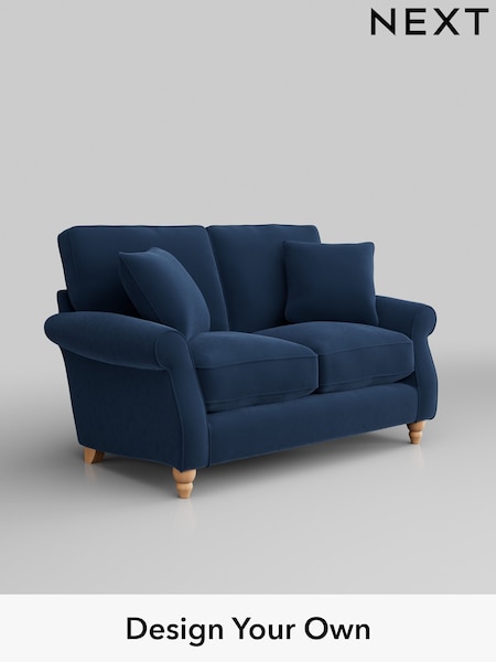 Plush Velvet Easy Clean/Airforce Blue Ashford Relaxed Sit (U43687) | £1,225