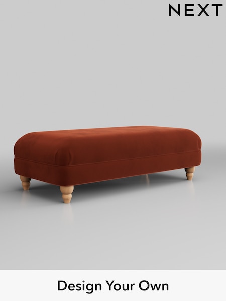 Plush Velvet Easy Clean/Ginger Orange Ashford Relaxed Sit (U43690) | £475