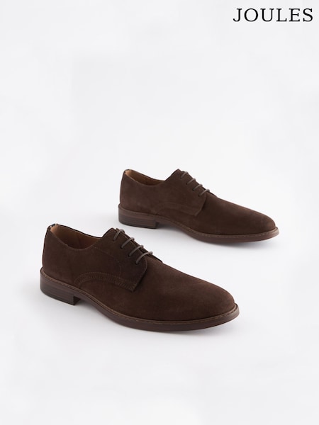 Joules Suede Derby Brown Suede Derby (U43822) | £65