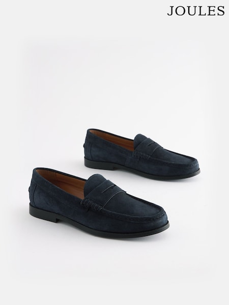 Joules Penny Loafer Navy Blue Penny Loafers (U43960) | £65