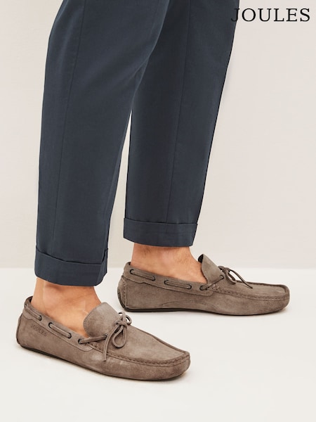 Joules Brown Suede Driver Shoes (U44010) | £60