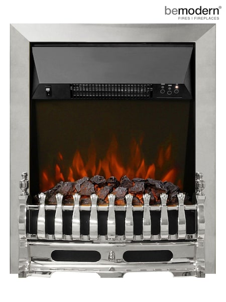 Be Modern Brass Bayden Electric Inset Fireplace (U44858) | £300