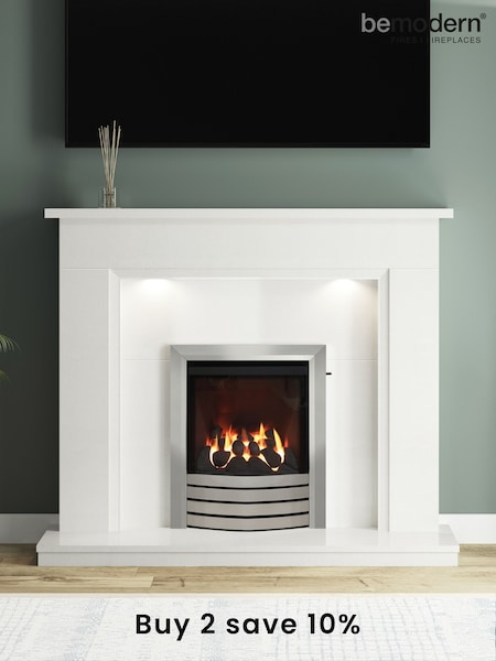 Be Modern White Madalyn Marble Fireplace Surround (U44859) | £980