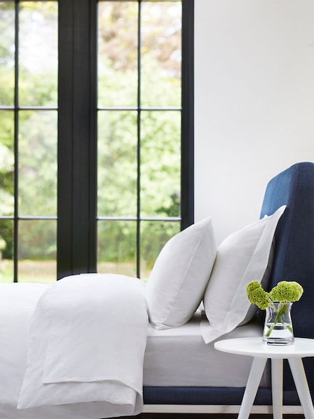 Jasper Conran London White 300 Thread Count Percale Pillowcase (U44967) | £15