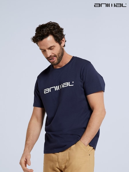 Animal Blue Classico Mens 100% Cotton T-Shirt (U46289) | £23
