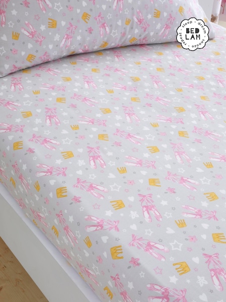 Bedlam Kids Pink Ballet Dancer Fitted Sheet (U46679) | £10 - £16