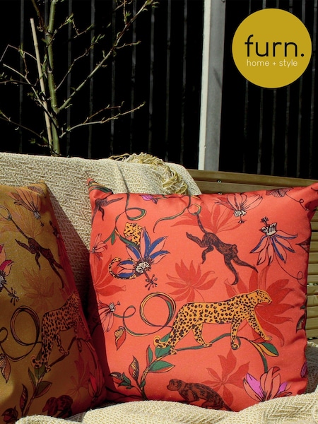 furn. Orange Wildlife 43 x 43 Outdoor Polyester Cushion (U46901) | £19
