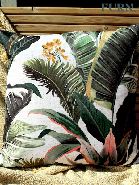 furn. White Hawaii Outdoor Cushion (U46929) | £15