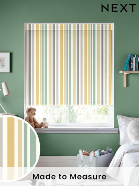 Yellow Multi Stripe Made To Measure Roller Blind (U47635) | £57