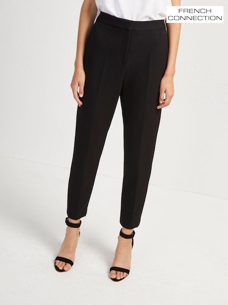 French Connection Black Fino Glass Stretch Slim Trousers (U47681) | £75