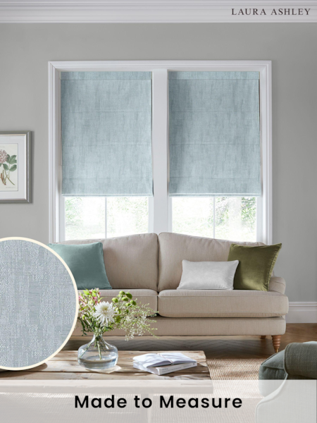 Laura Ashley Mid Seaspray Whinfell Made To Measure Roman Blind (U47700) | £79