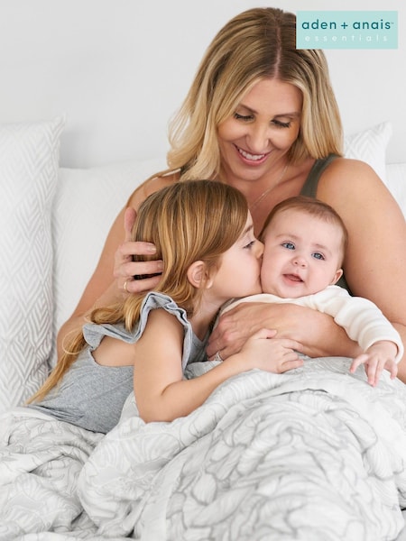 aden + anais Grey Dream Silky Soft Muslin Culture Club Blanket (U47844) | £60