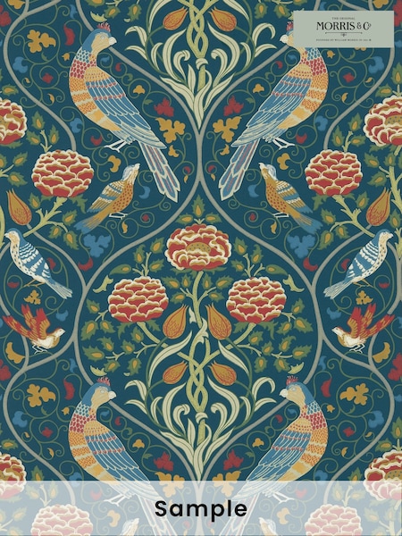 Morris & Co. Green Seasons by May Wallpaper (U48581) | £1