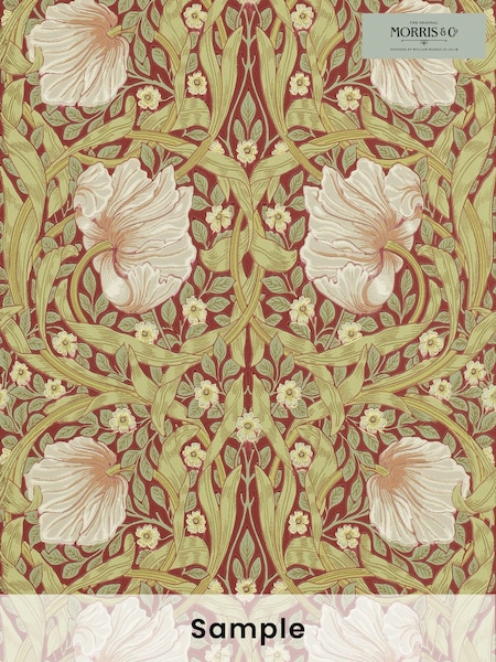 Morris & Co. Orange Pimpernel Wallpaper (U48585) | £1