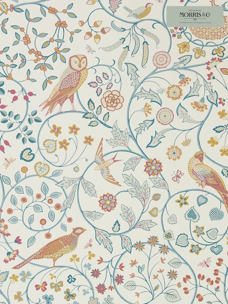 Morris & Co. Blue Newill Wallpaper (U48586) | £1