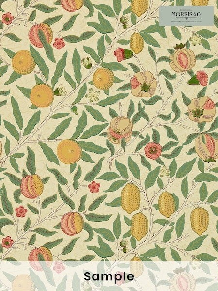 Morris & Co. Green Fruit Wallpaper (U48611) | £1