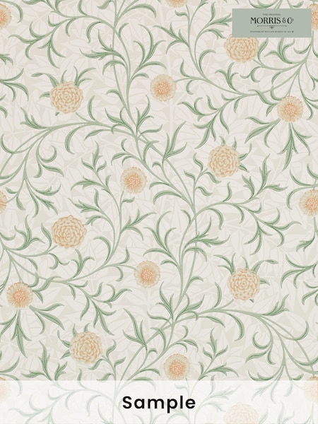 Morris & Co. Green Scroll Wallpaper (U48619) | £1