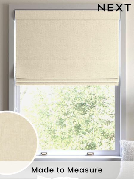 Natural Linen Paso Made To Measure Roman Blinds (U51344) | £52