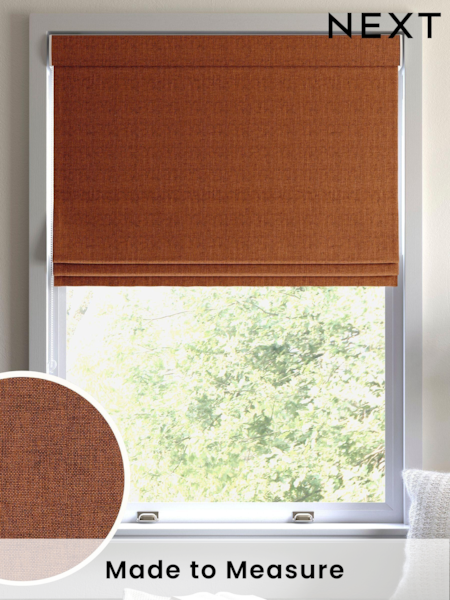 Terracotta Brown Paso Made To Measure Roman Blinds (U51346) | £52