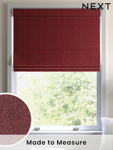 Burgundy Red Paso Made To Measure Roman Blind (U51347) | £52