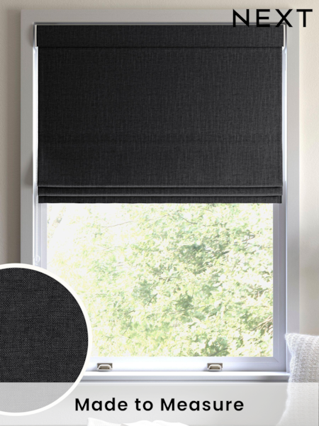Charcoal Grey Paso Made To Measure Roman Blinds (U51353) | £52