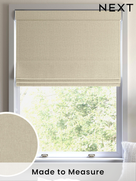 Oyster Natural Harvi Made To Measure Roman Blinds (U51355) | £52