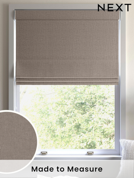 Otter Brown Harvi Made To Measure Roman Blinds (U51499) | £52