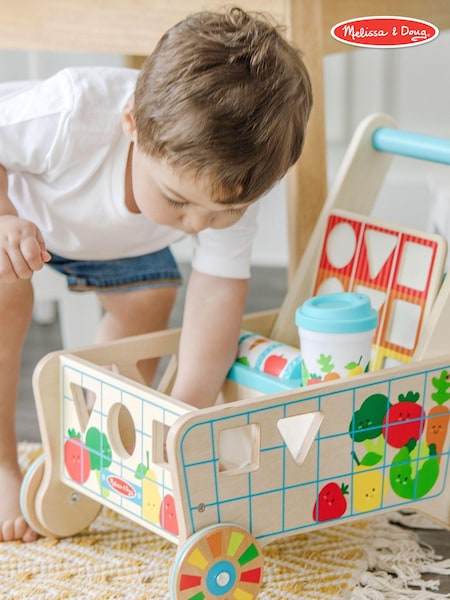 Melissa & Doug Multi Wooden Grow with Me Grocery Cart (U51575) | £75