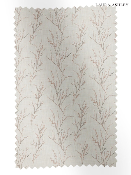 Laura Ashley Blush Pink Pussy Willow Embroidery Fabric By The Metre (U52381) | £62