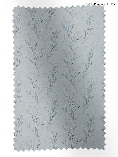 Laura Ashley Seaspray Blue Pussy Willow Embroidery Fabric By The Metre (U52383) | £62