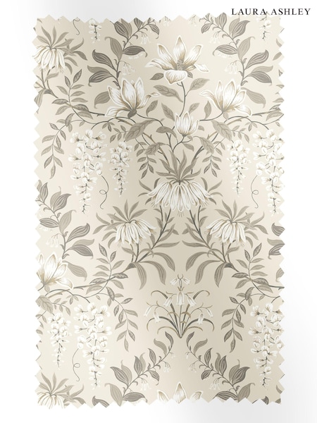 Laura Ashley Natural Parterre 100% Cotton Fabric By The Metre (U52386) | £34